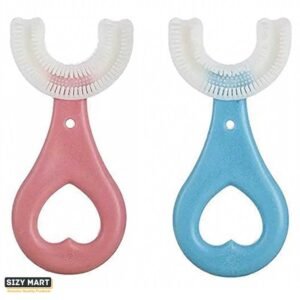 High Quality Baby Tooth Brush, Soft Teeth Brush For Kids, Silicone Baby 360° U Shape Tooth Brush