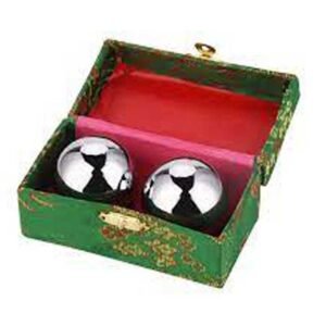 Steel Baoding Balls for Relaxation Therapy, Body Nerves Relaxation, Chinese Health Exercise with Baoding Ball