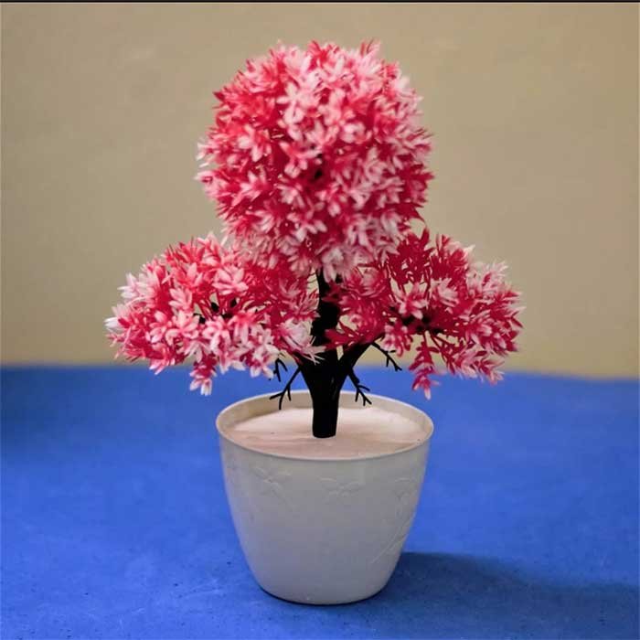 Artificial Flowers with Vase (2) Artificial Flowers with Vase