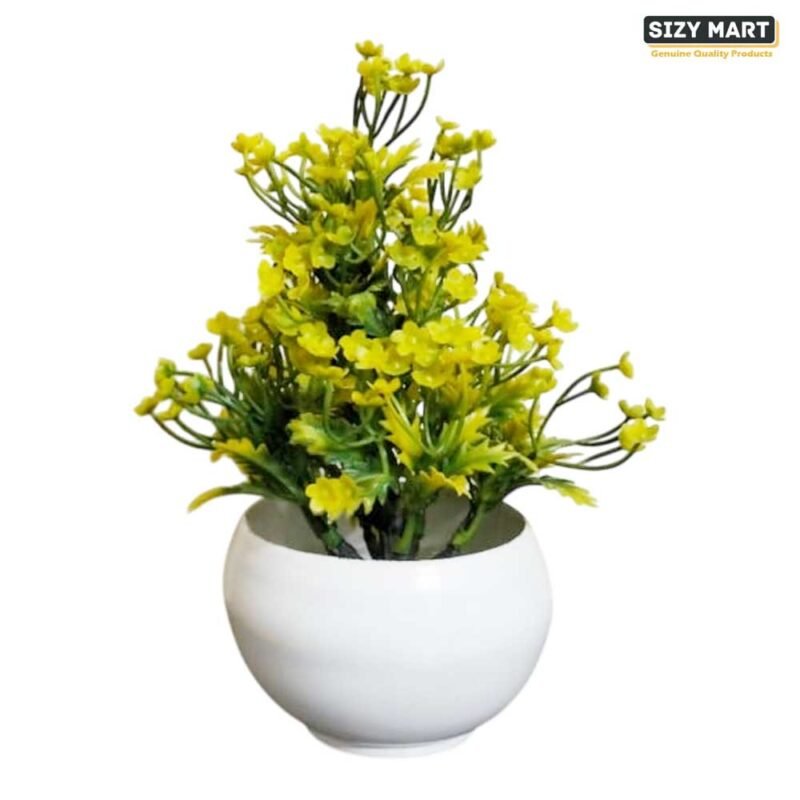 Artificial Flowers with Vase, Plastic Plant for Decoration, Home and Office Decor Flower&nbsp;
