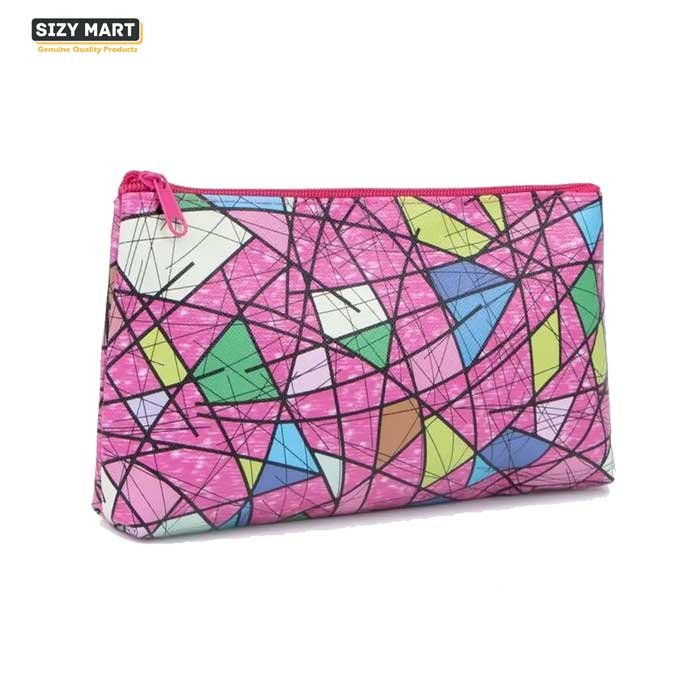 Sizy-Mart-Pouch-Abstract-Pink-1 Abstract Art Pouches, Washable High Quality Pouch, Pouches for School and Office Use