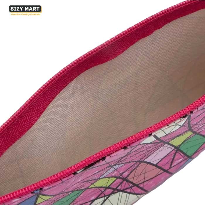 Sizy-Mart-Pouch-Abstract-Pink-3 Abstract Art Pouches, Washable High Quality Pouch, Pouches for School and Office Use