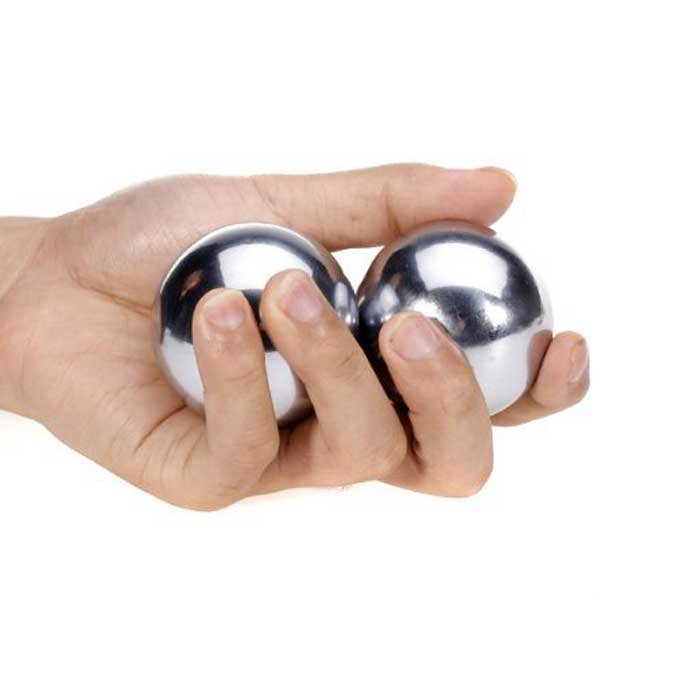 Steel Baoding Balls for Relaxation Therapy, Body Nerves Relaxation, Chinese Health Exercise with Baoding Ball (4)