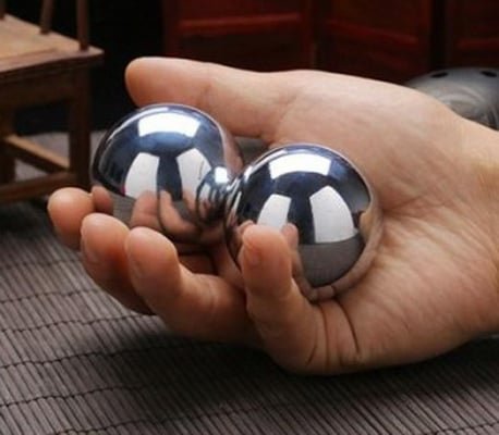 Steel Baoding Balls for Relaxation Therapy, Body Nerves Relaxation, Chinese Health Exercise with Baoding Ball (6)